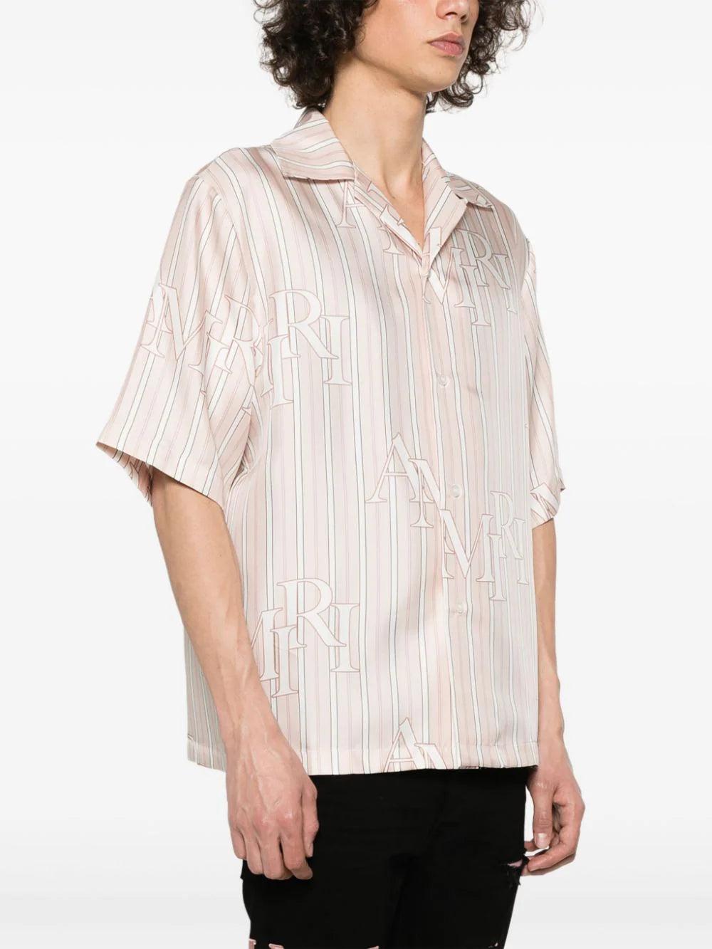 AMIRI Logo-print Striped Shirt