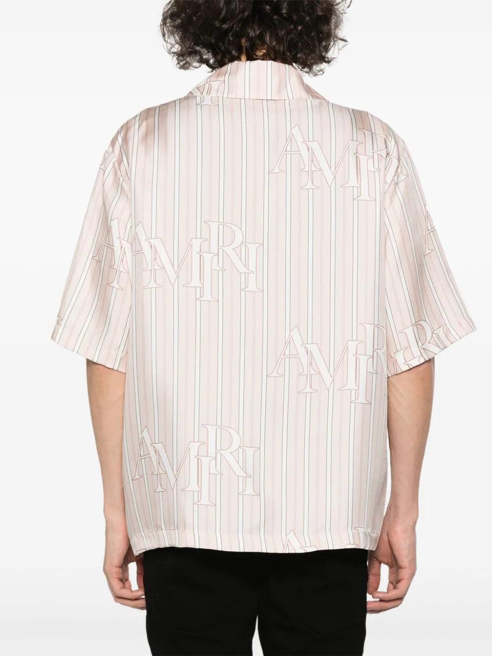 AMIRI Logo-print Striped Shirt