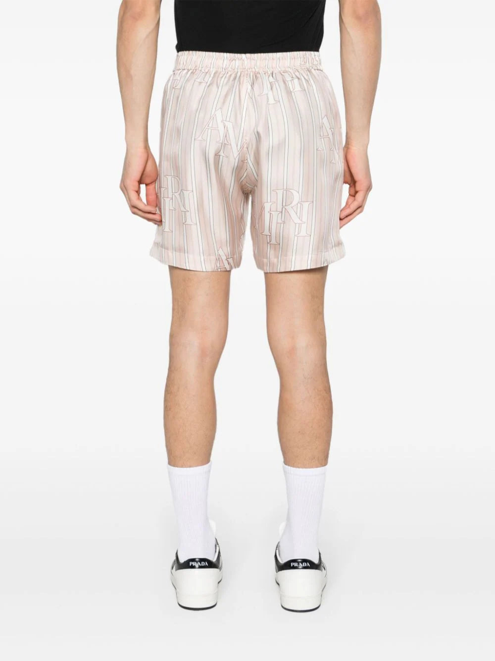 AMIRI Stripe Amiri Staggered Shorts
