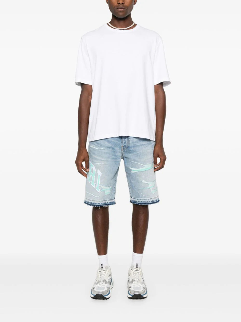 AMIRI Varsity Logo Repair Short