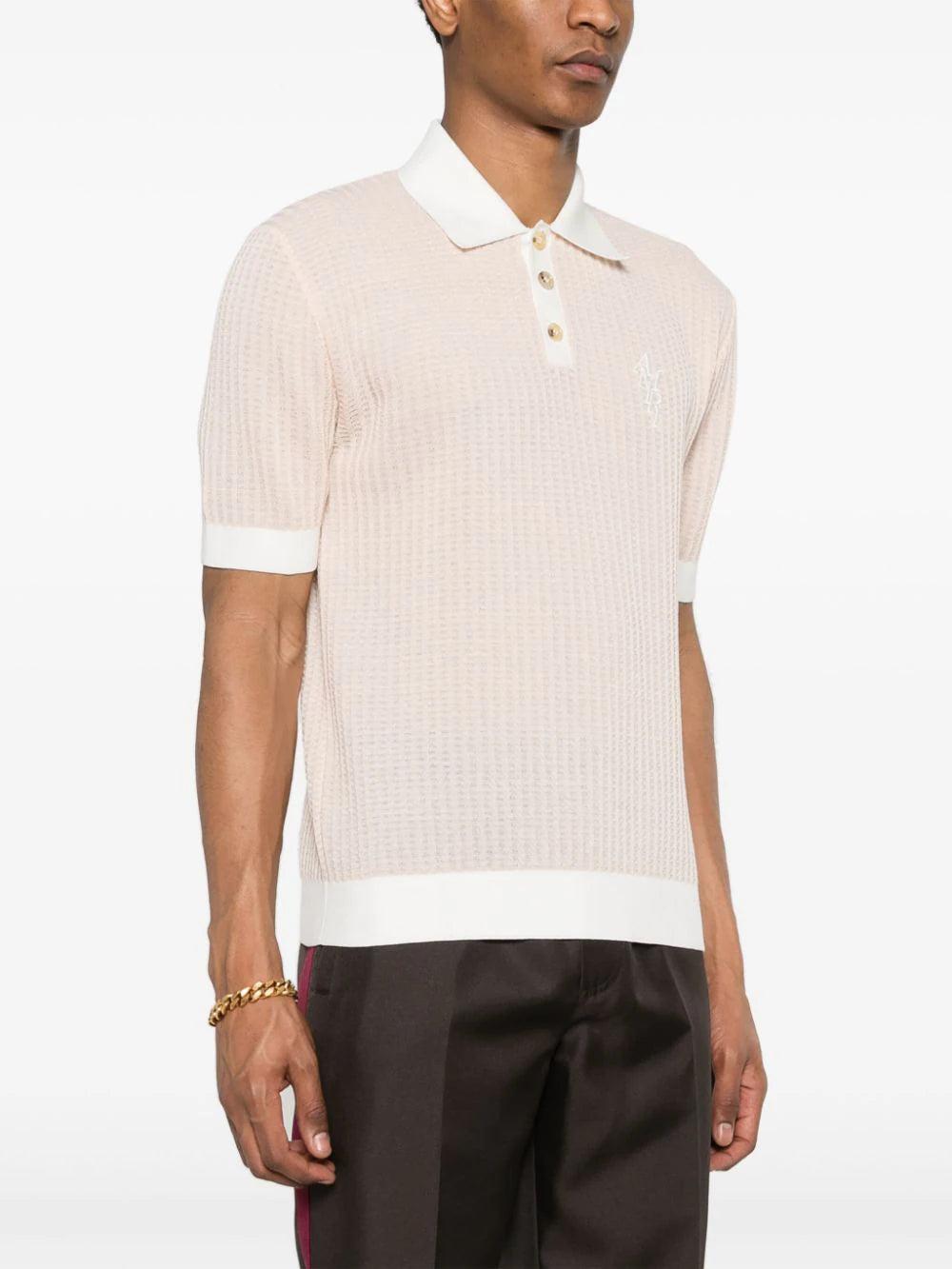 AMIRI Waffle Stitch Polo