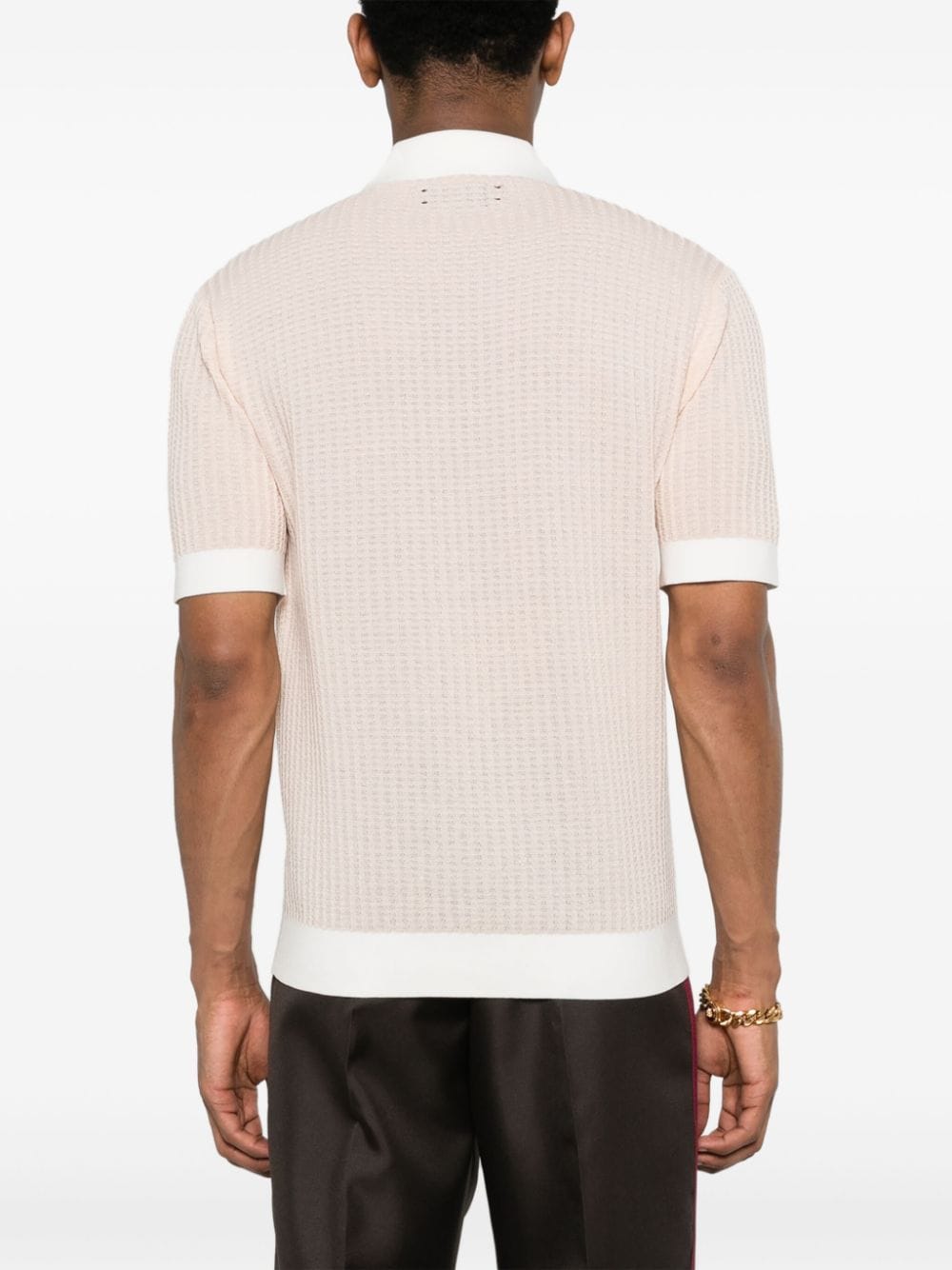 AMIRI Waffle Stitch Polo