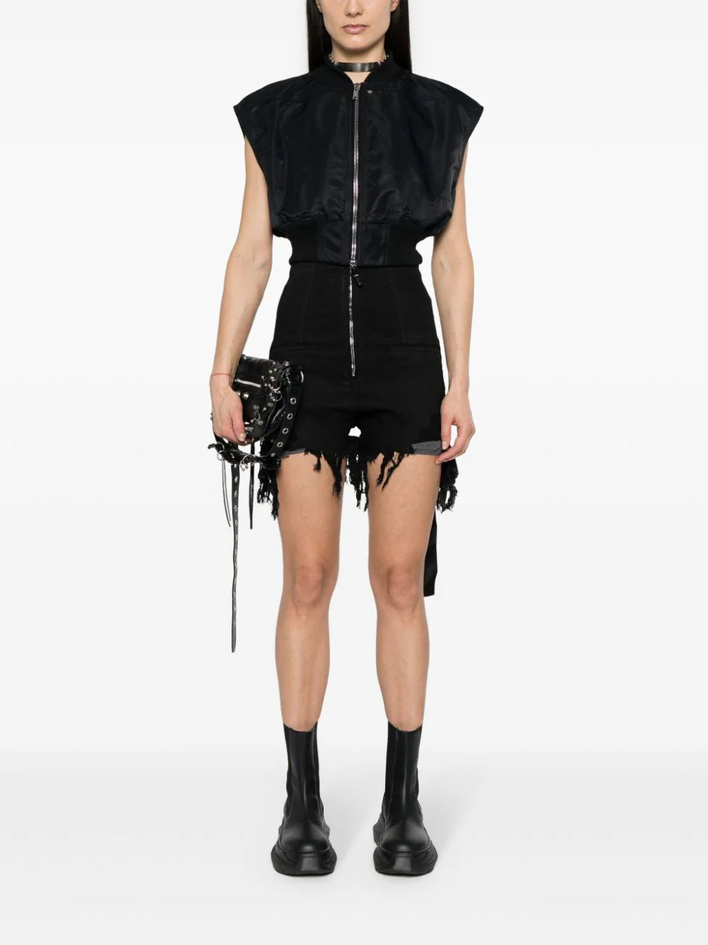 Rick Owens DRKSHDW Babel Tatlin Nylon Bomber Jacket