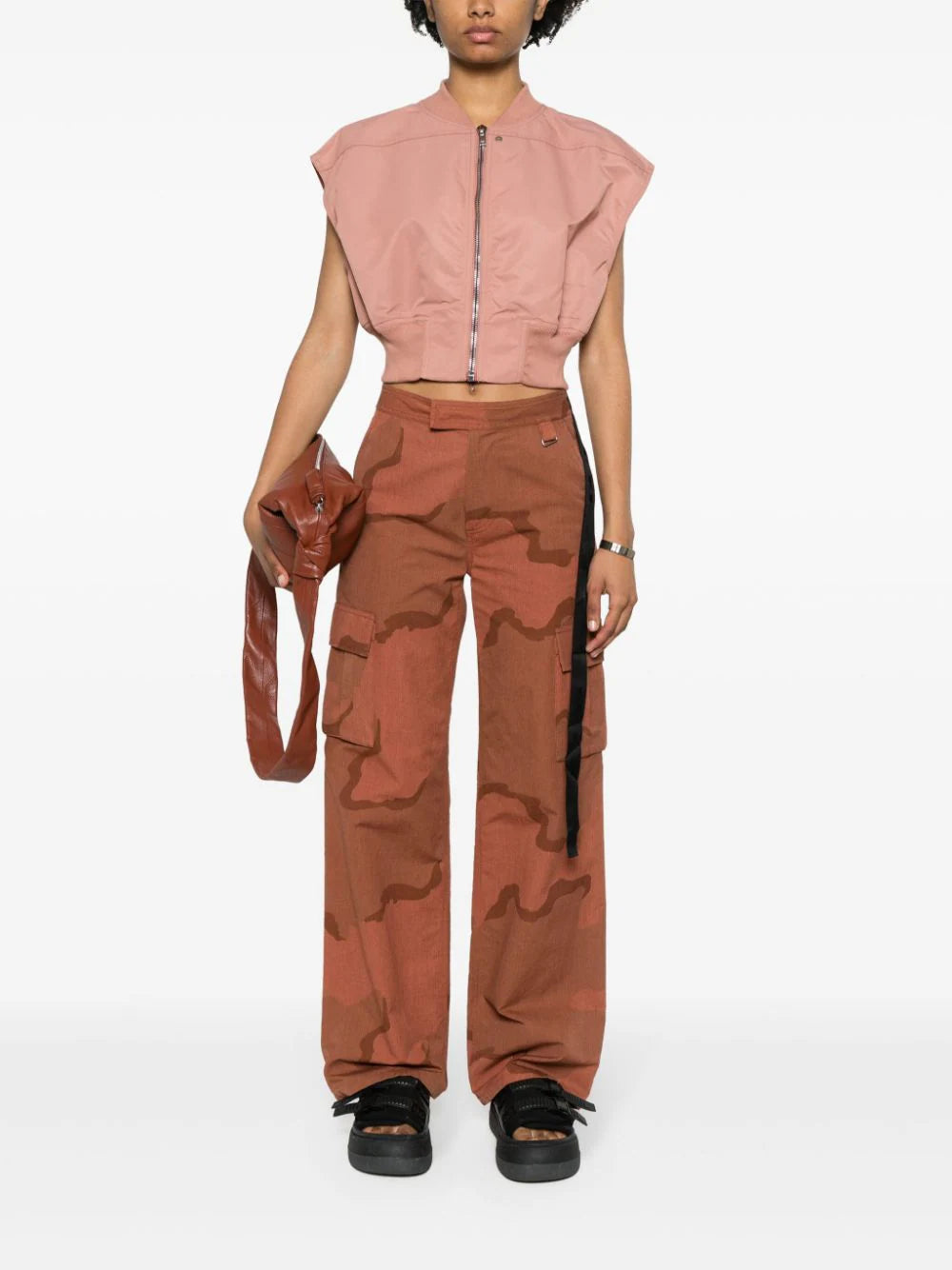 Rick Owens DRKSHDW Babel Tatlin Nylon Bomber Jacket