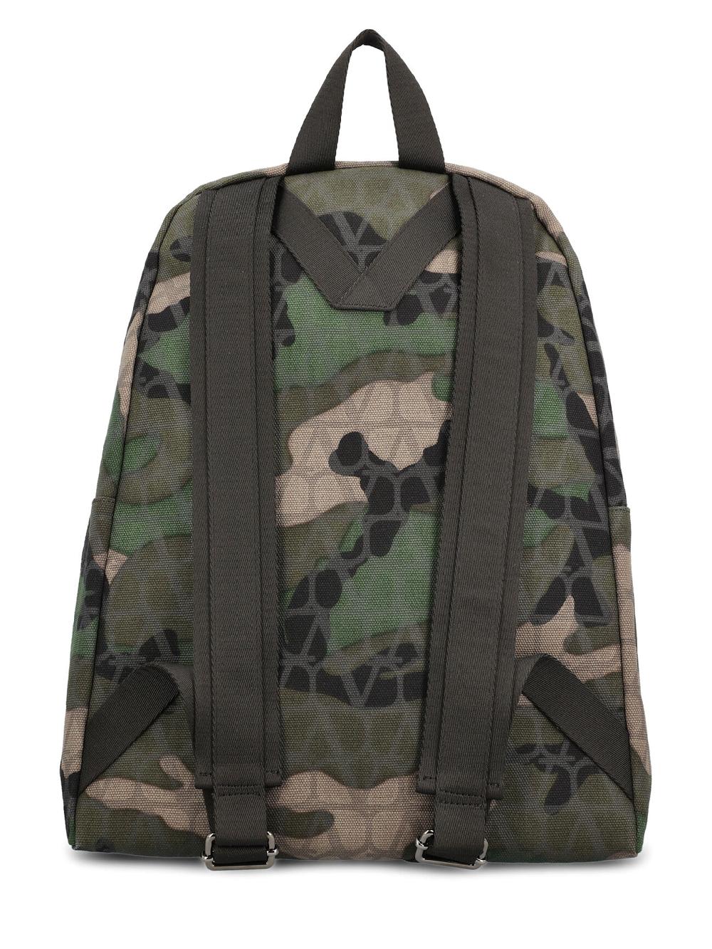 Valentino Garavani Backpack In Toile Iconographe Technical Fabric