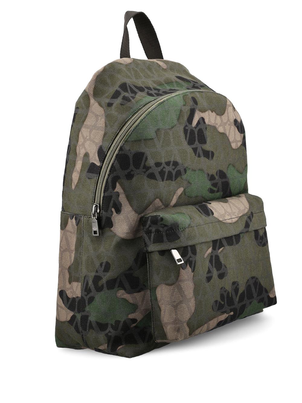 Valentino Garavani Backpack In Toile Iconographe Technical Fabric