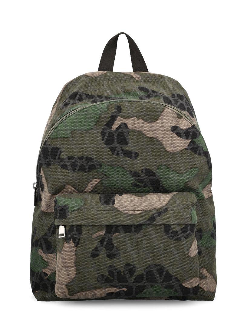 Valentino Garavani Backpack in toile iconographe technical fabric