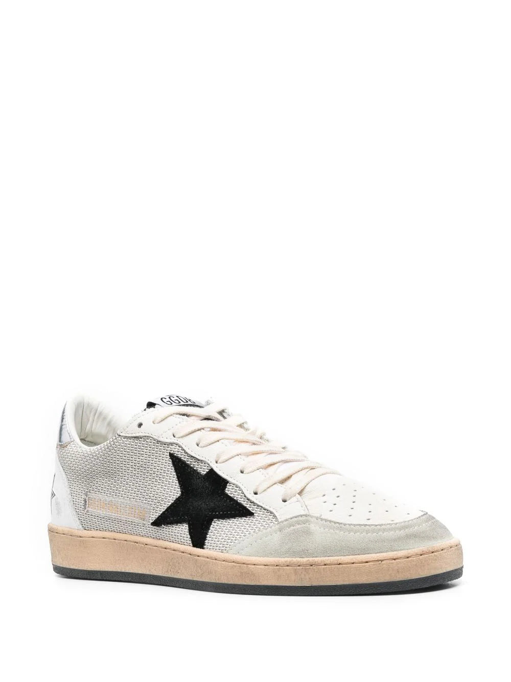 Golden Goose Ball Star Sneakers With Vintage Effect