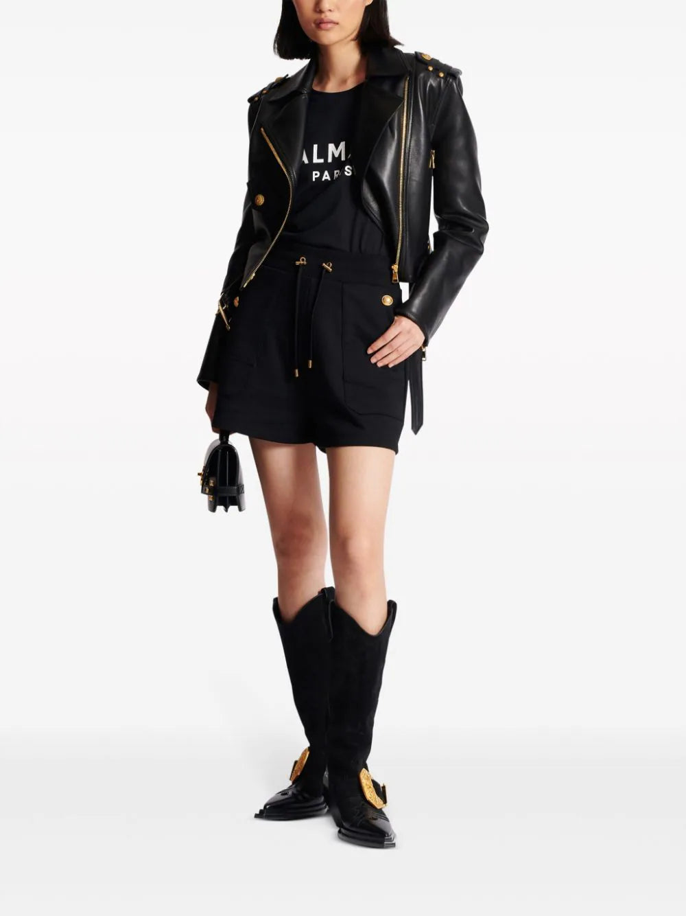 BALMAIN 6-button Jersey Shorts