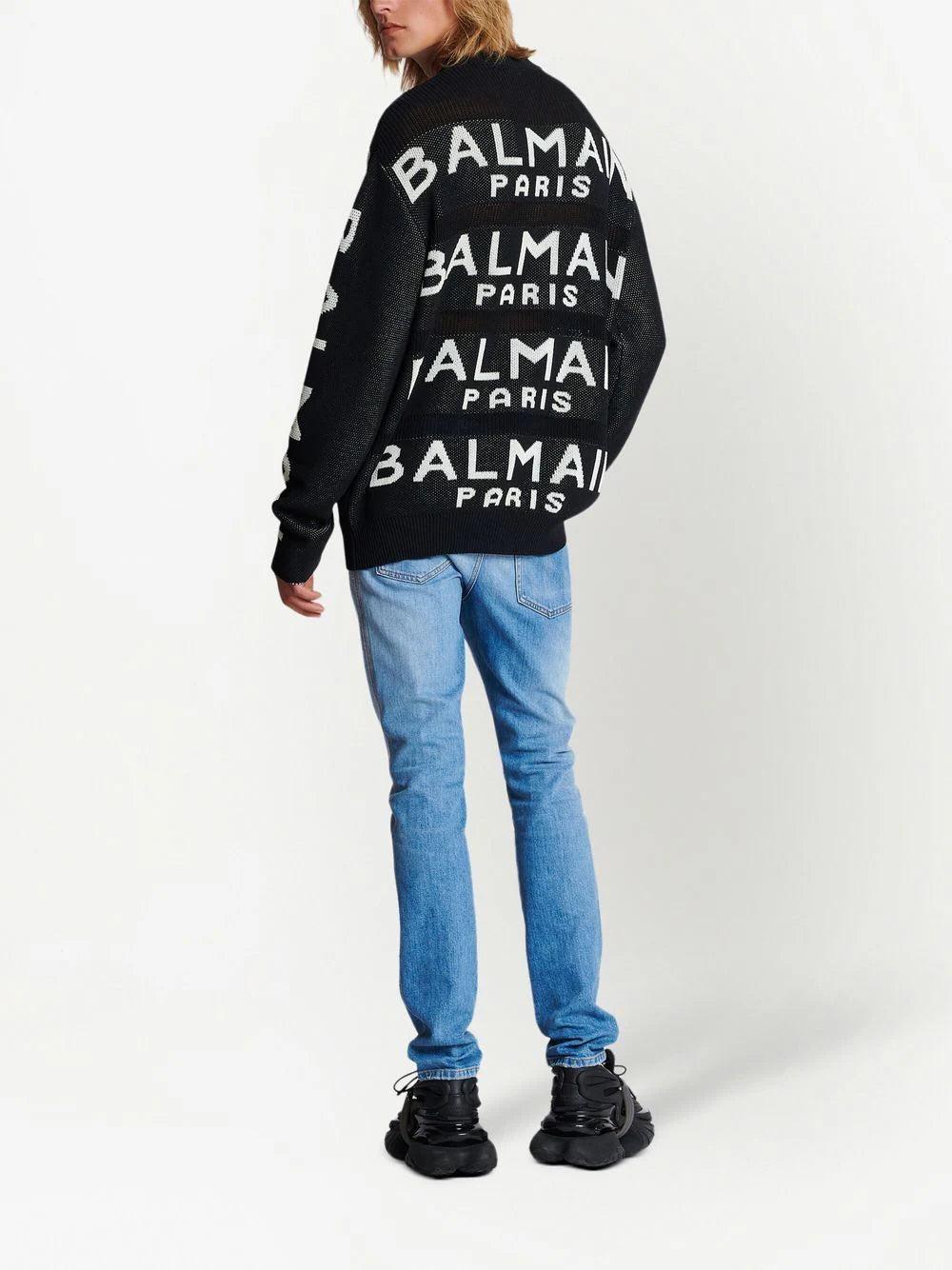 BALMAIN All-over Logo Sweater