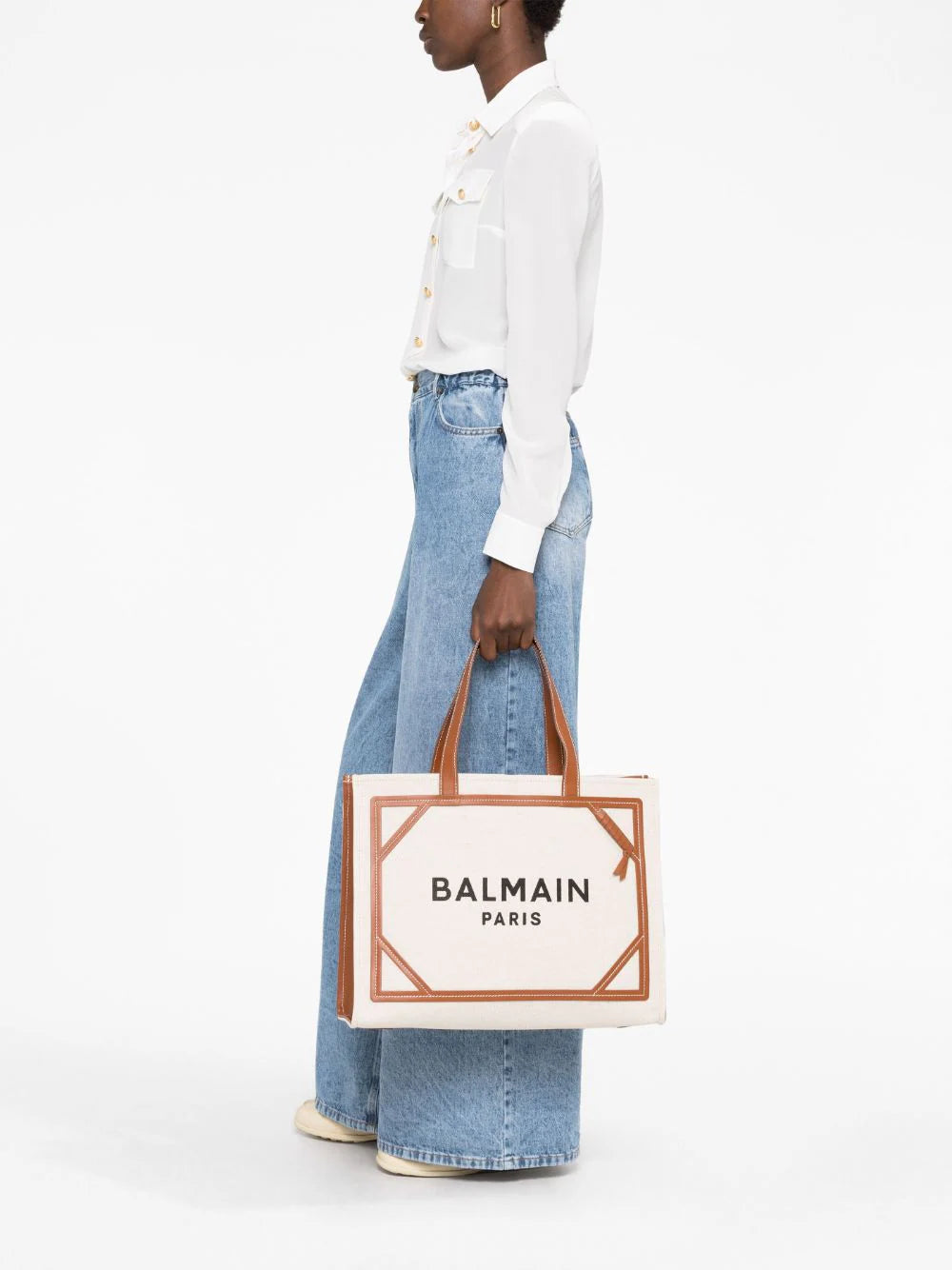 BALMAIN B-army 42 Canvas Bag