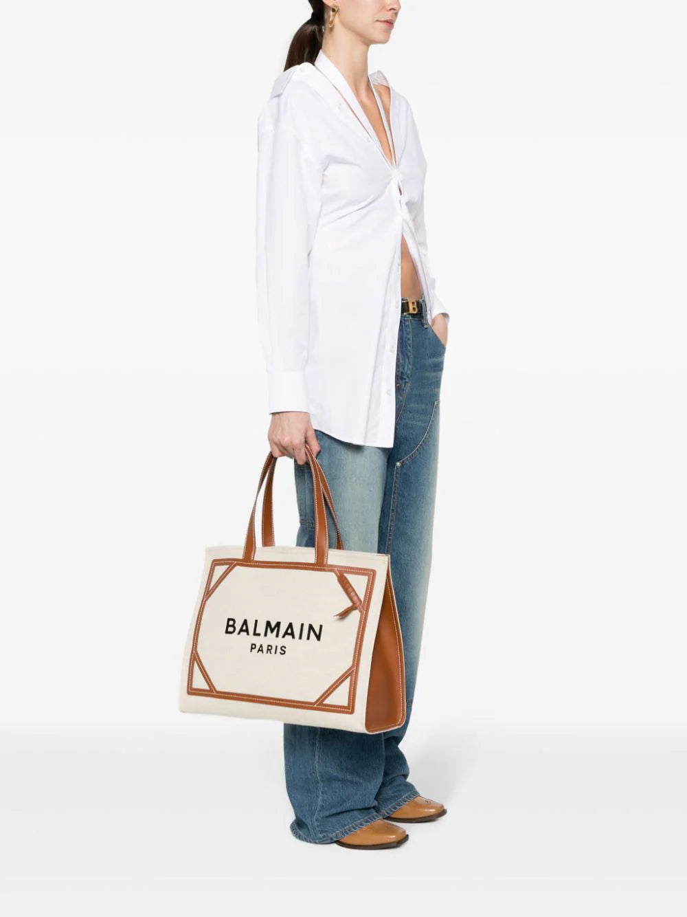 BALMAIN B-army 42 Tote Bag