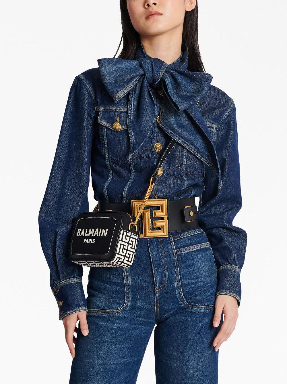 BALMAIN B-army Clutch Bag