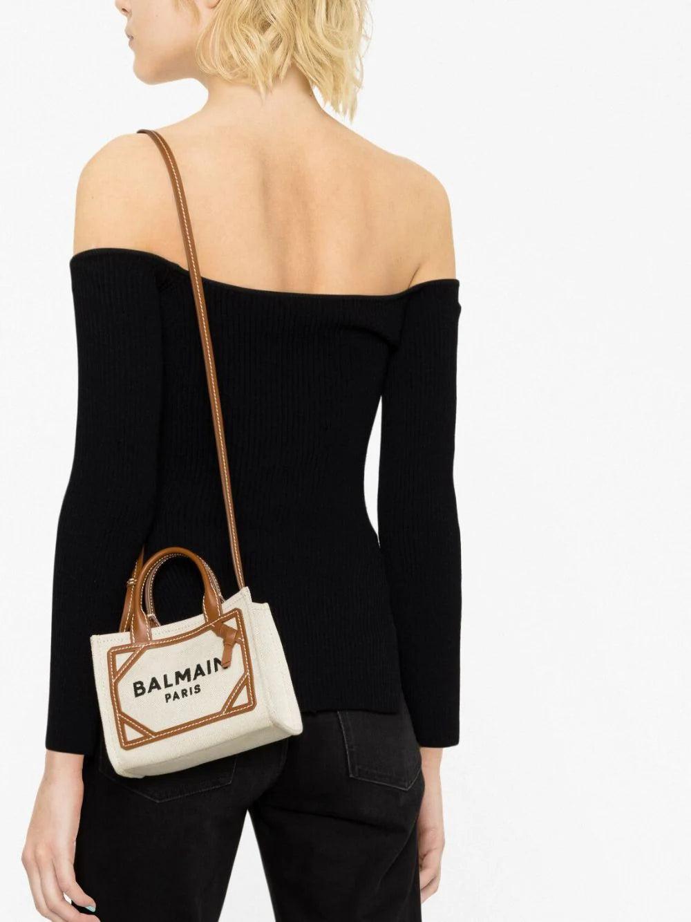 BALMAIN B-army Mini Shopping Bag