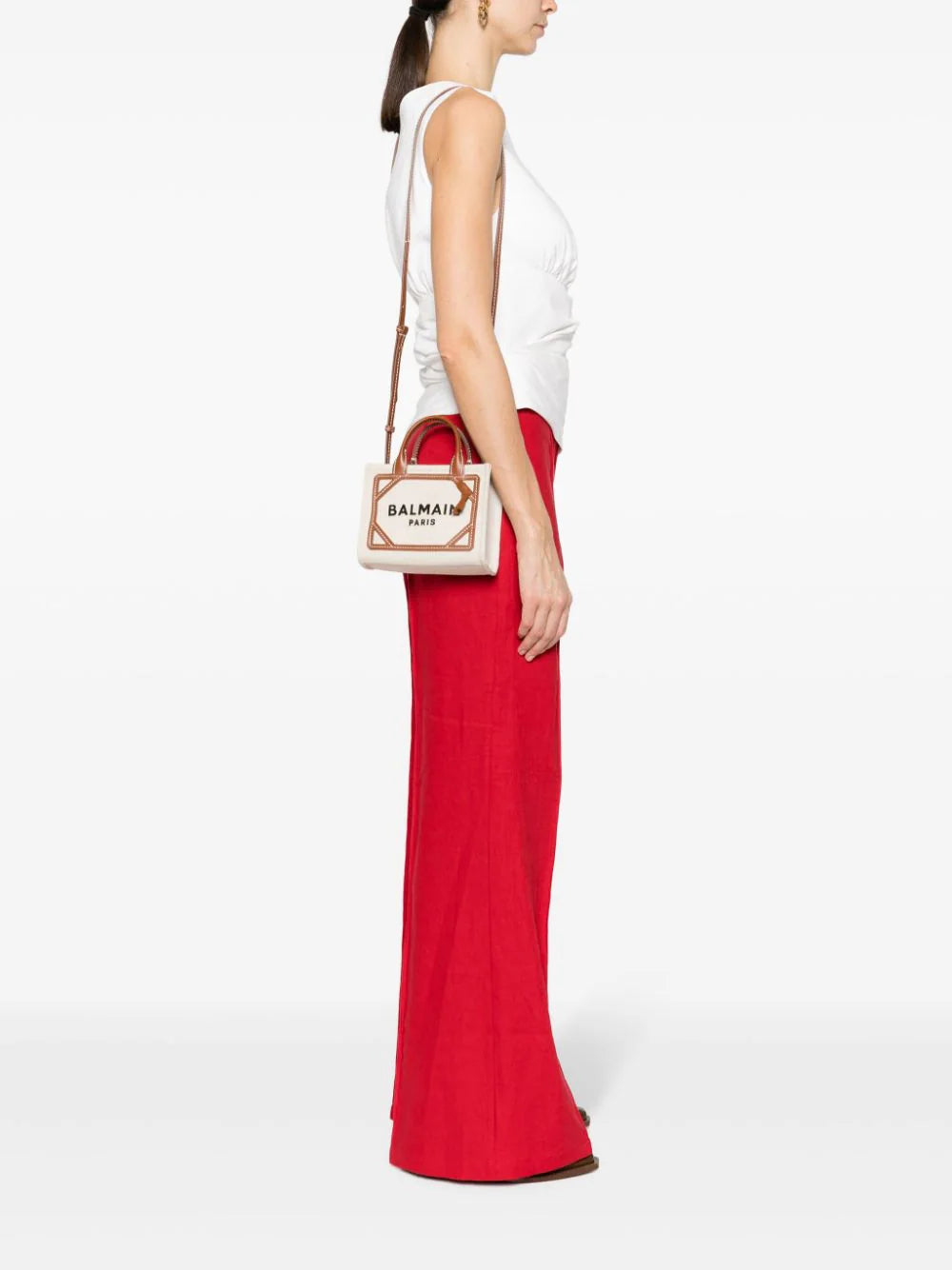 BALMAIN B-army Mini Shopping Bag