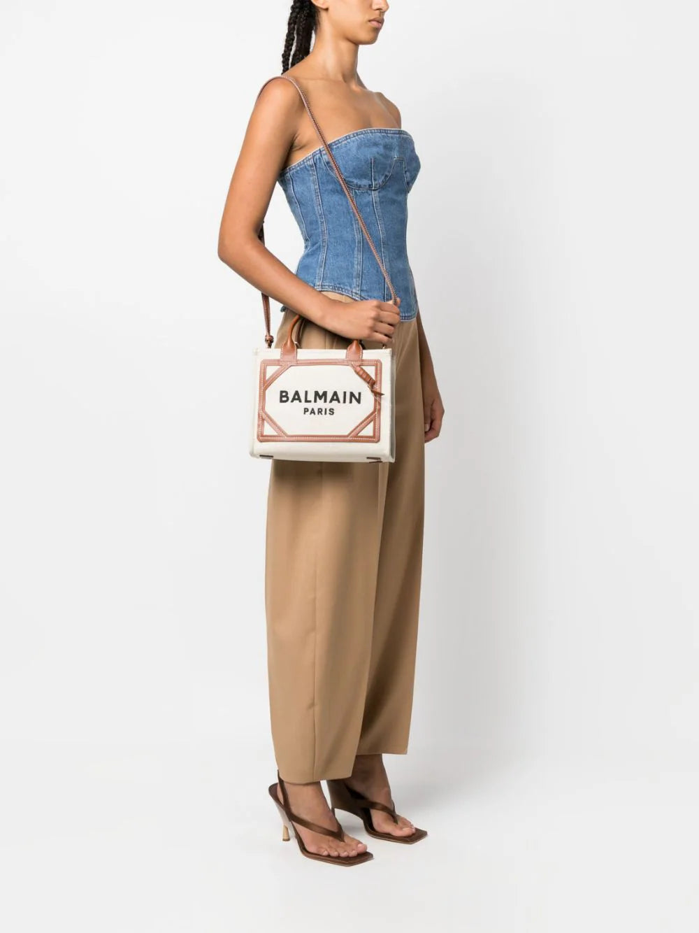 BALMAIN B-army Small Shopping Bag