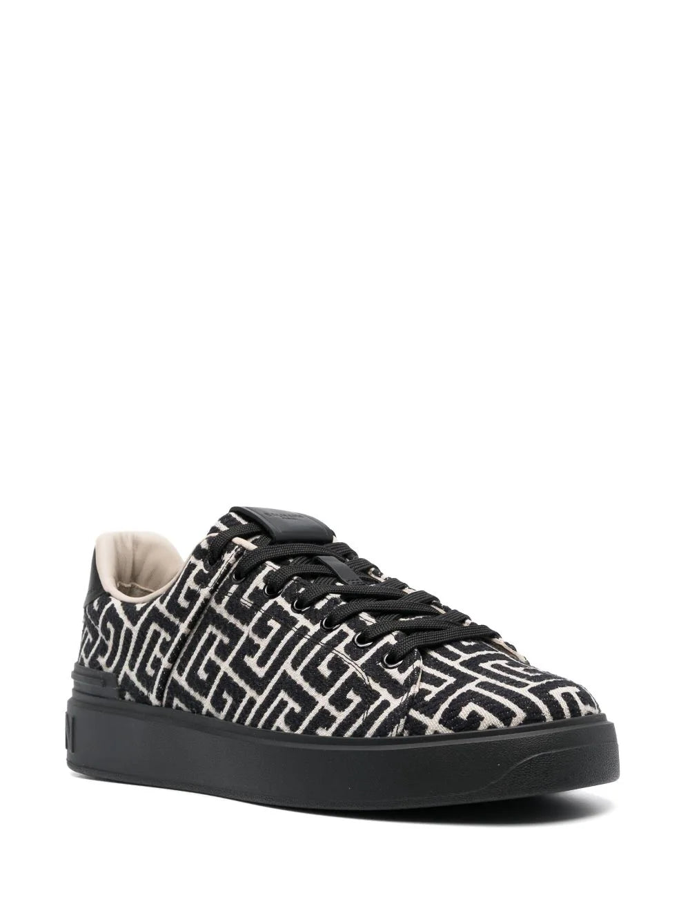 BALMAIN B-court Trainers With Jacquard Monogram