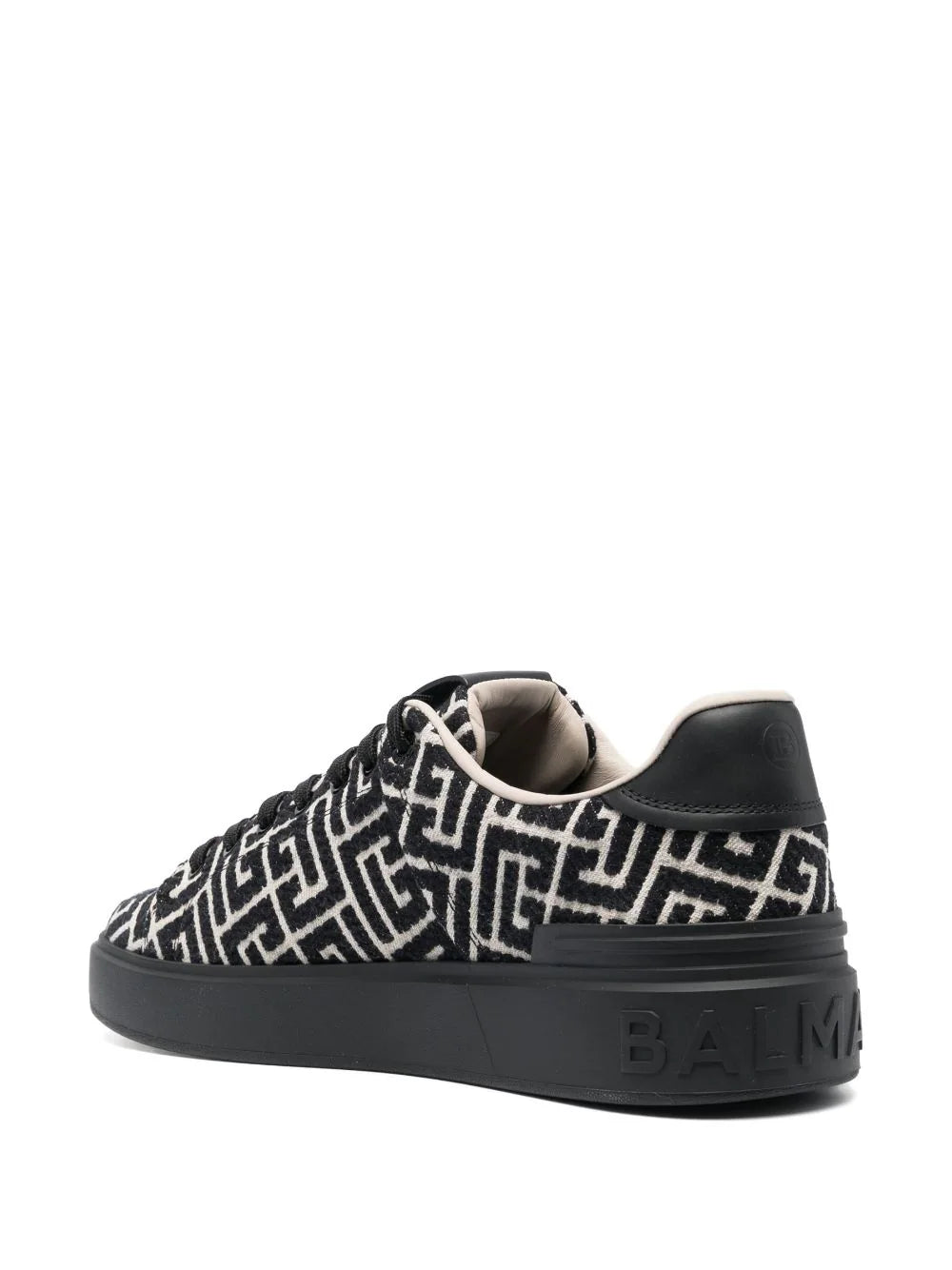 BALMAIN B-court Trainers With Jacquard Monogram