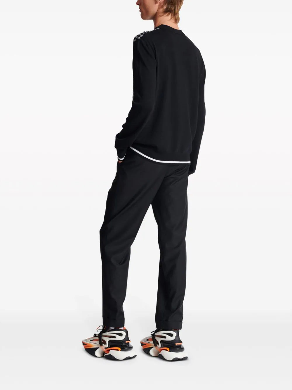 BALMAIN Balmain Mini Monogram Jacquard Jumper