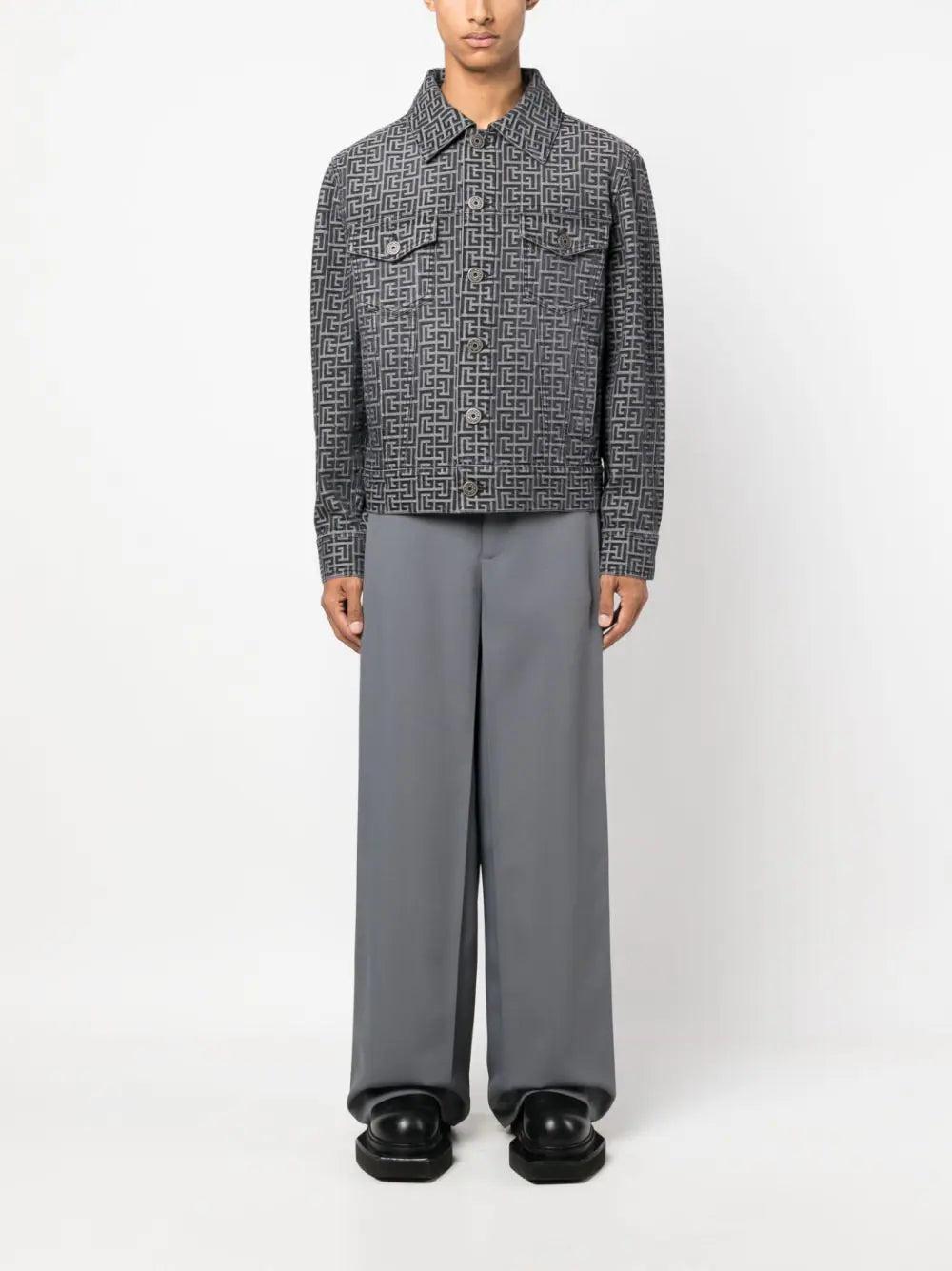 BALMAIN Balmain Monogram-print Jacket