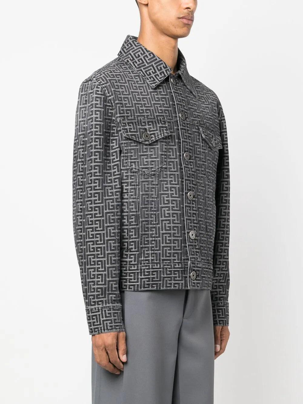 BALMAIN Balmain Monogram-print Jacket