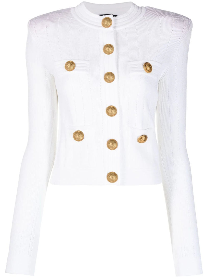 BALMAIN Buttoned knit cardigan