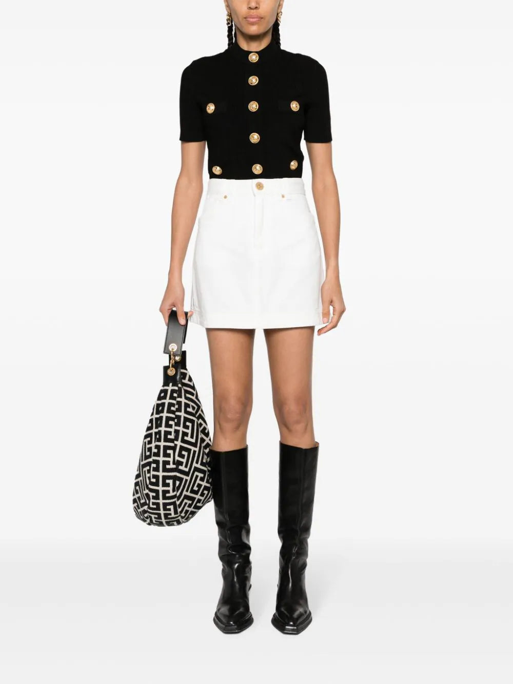 BALMAIN Buttoned Knitted Cardigan