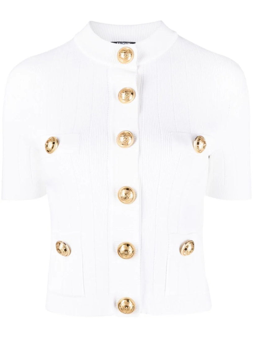 BALMAIN Buttoned knitted cardigan
