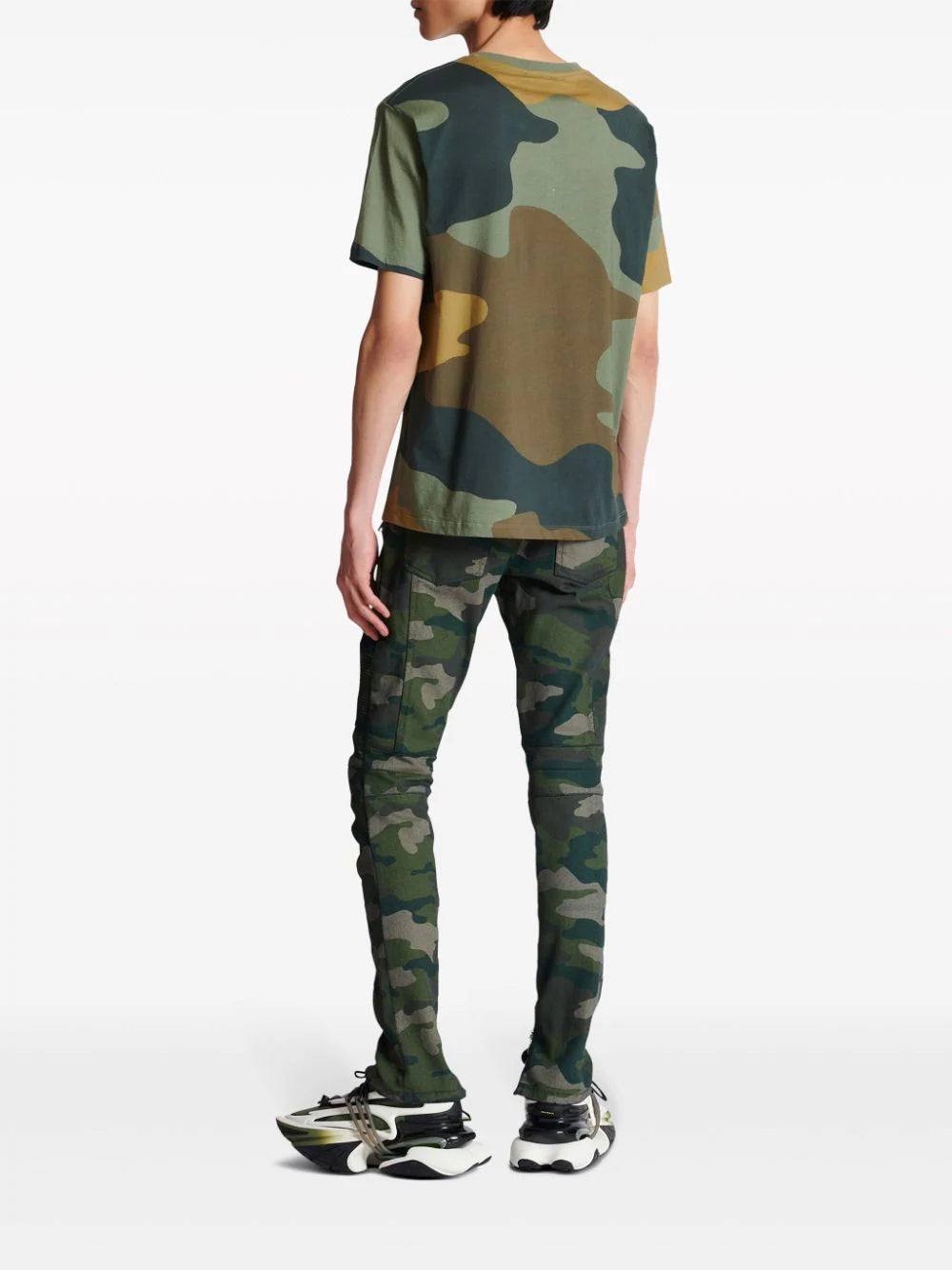 BALMAIN Camouflage T-shirt