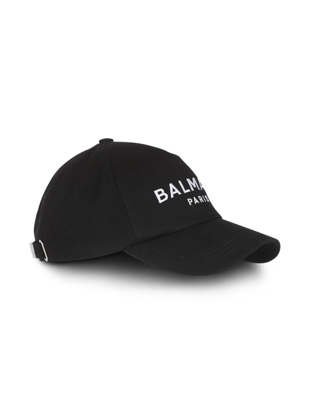 BALMAIN Cotton Hat With Balmain Paris Embroidery