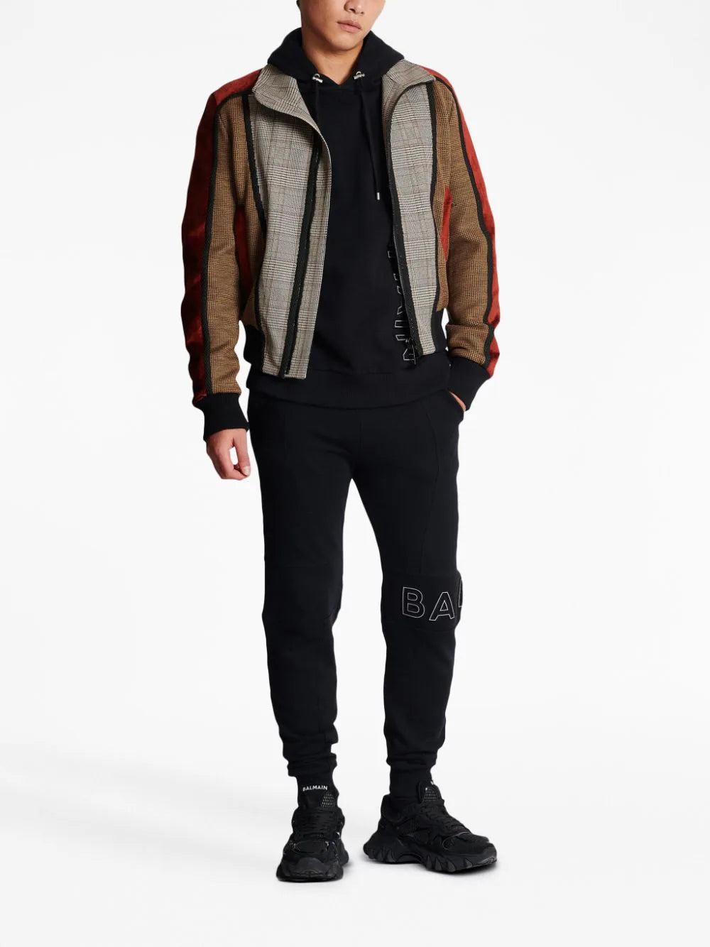 BALMAIN Embossed Balmain Hooded Sweatshirt