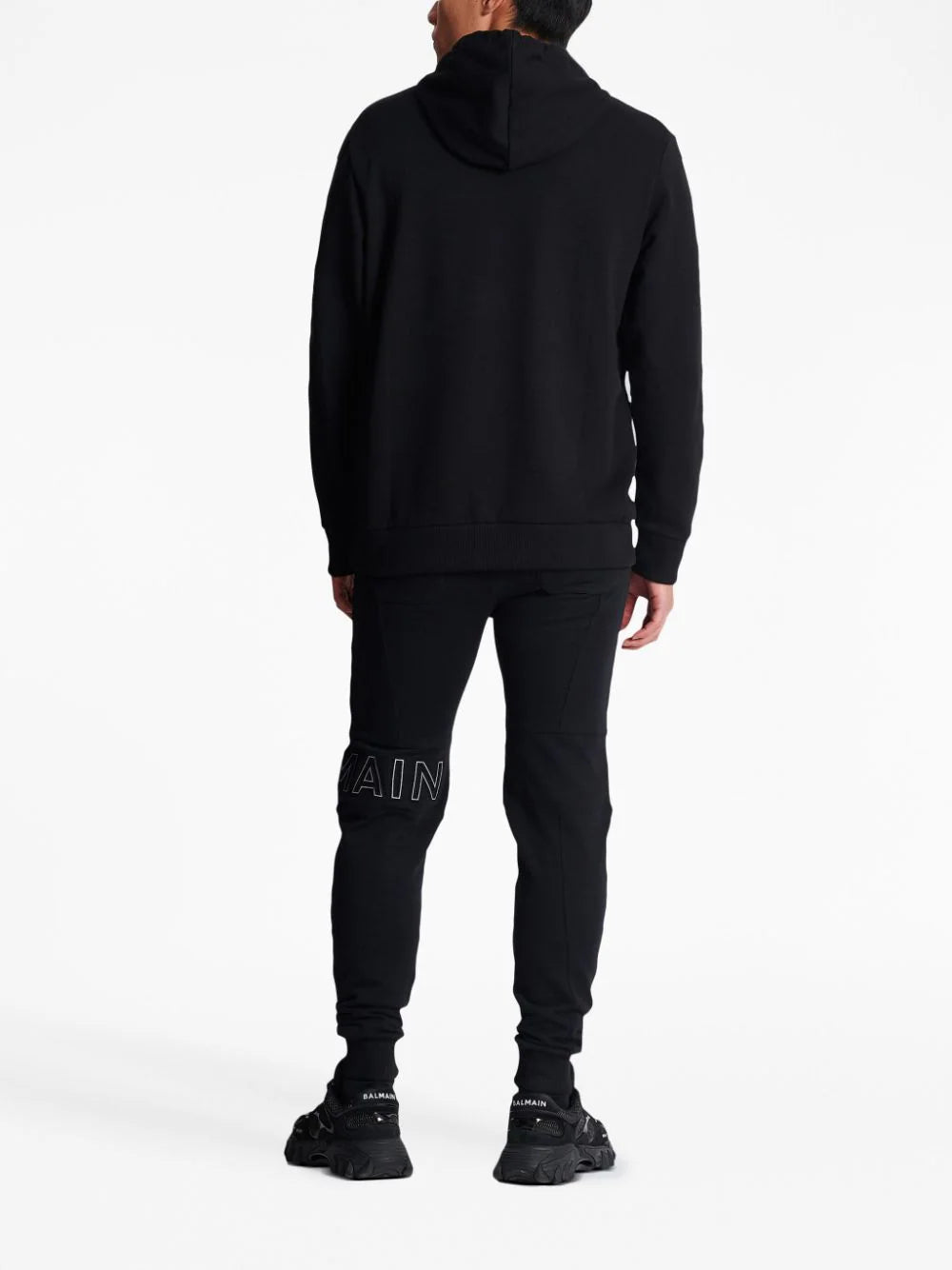 BALMAIN Embossed Balmain Hooded Sweatshirt