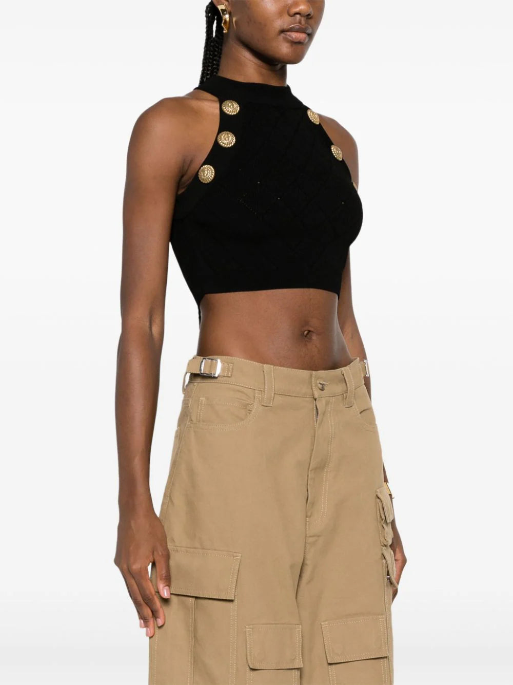 BALMAIN Fine Knit Top