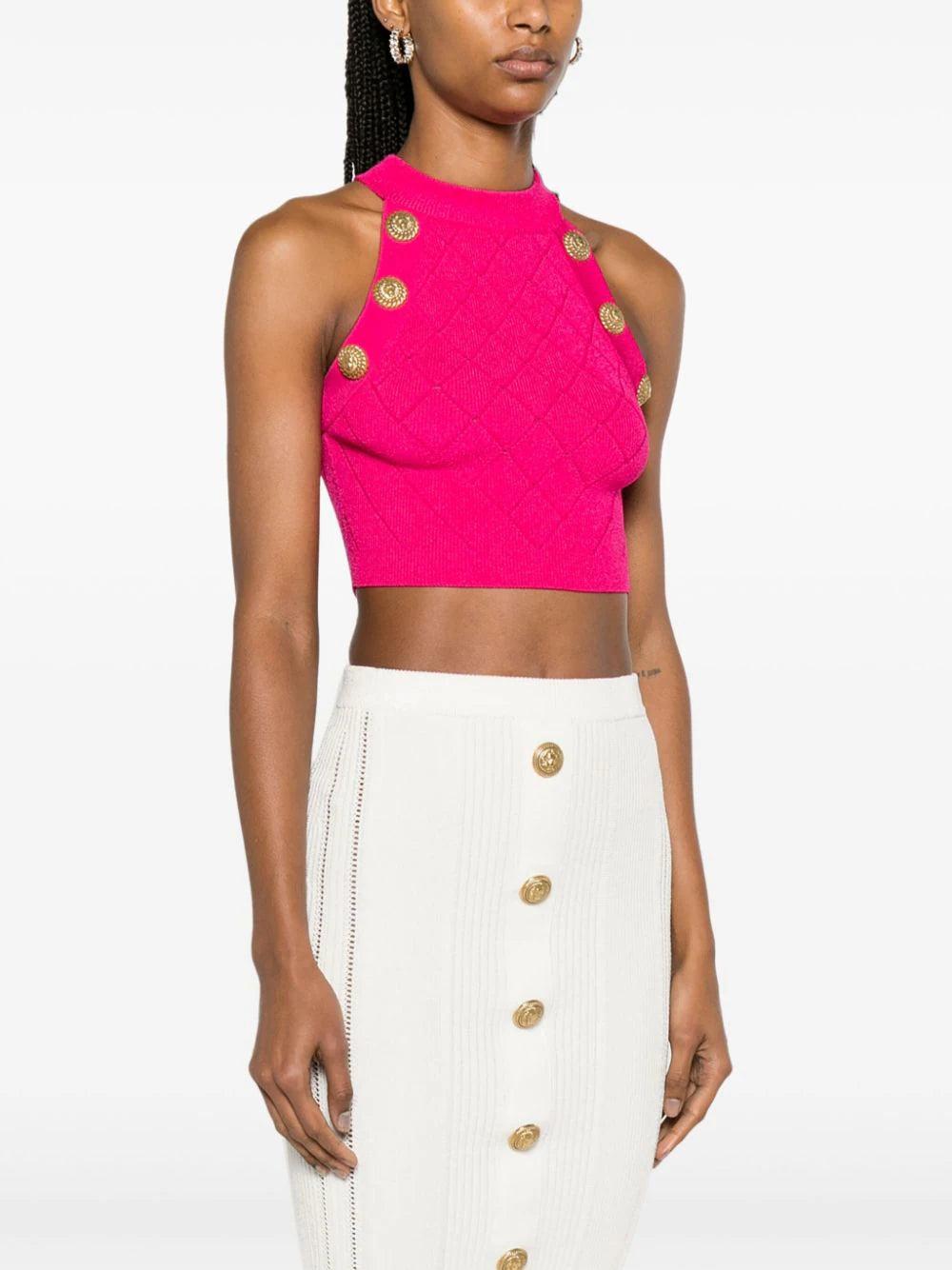 BALMAIN Fine Knit Top