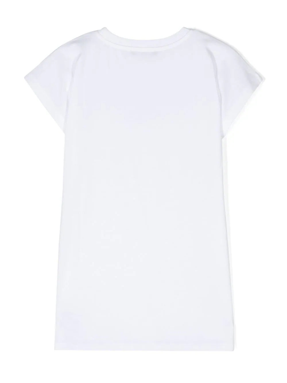 BALMAIN Kids Dress T-shirt With Metallic Print