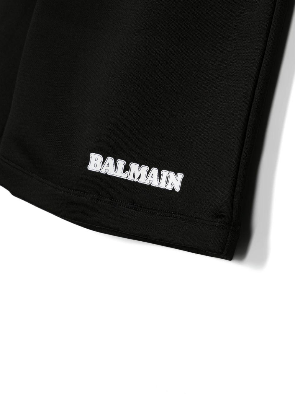 BALMAIN Kids Shorts With Printed Logo