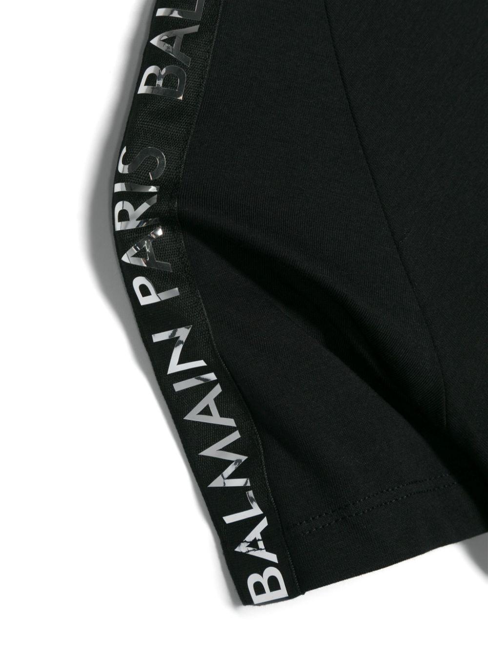 BALMAIN Kids T-shirt With Metallic Logo
