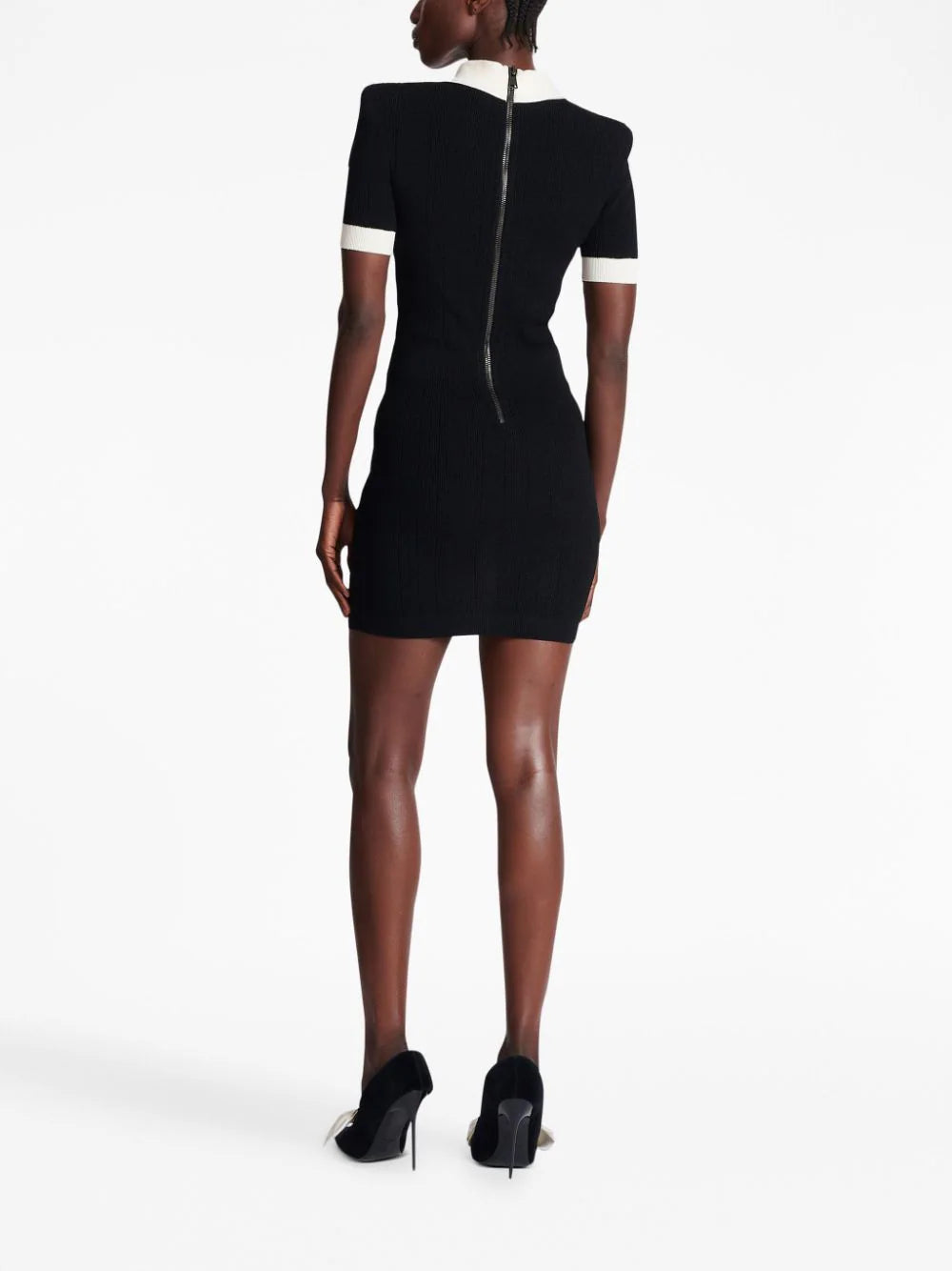 BALMAIN Knit Polo Dress
