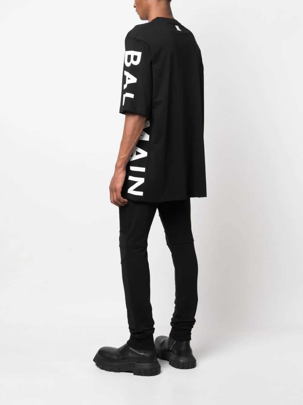 BALMAIN Logo Printed Oversize T-shirt