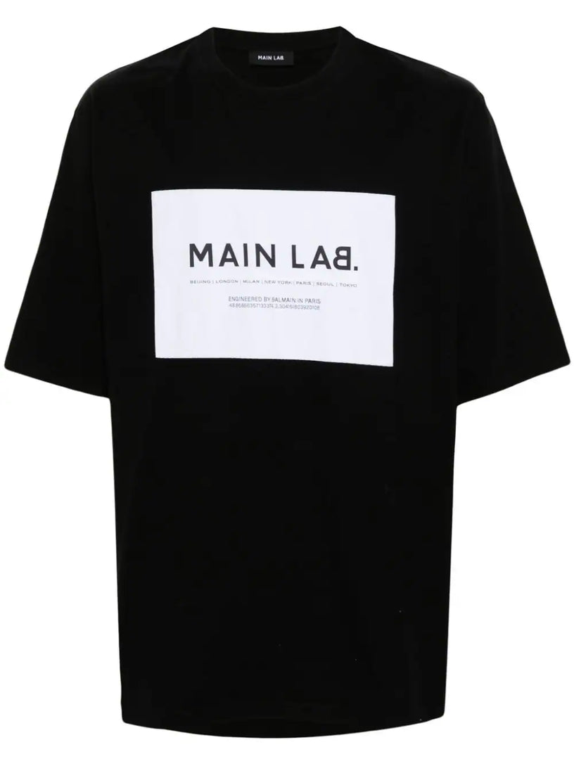 BALMAIN Main lab t-shirt label