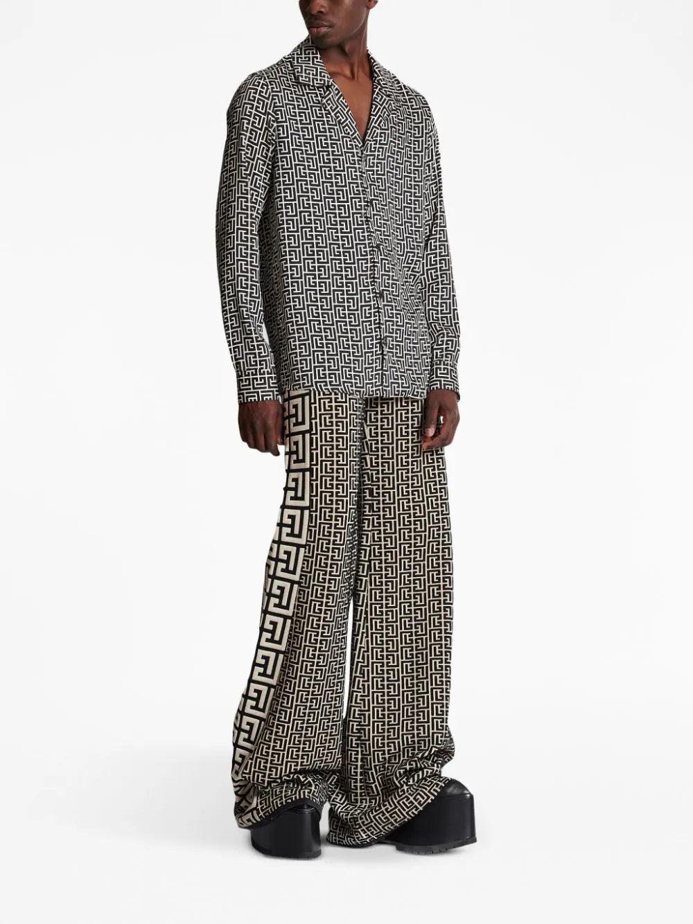 BALMAIN Monogram-printed Shirt