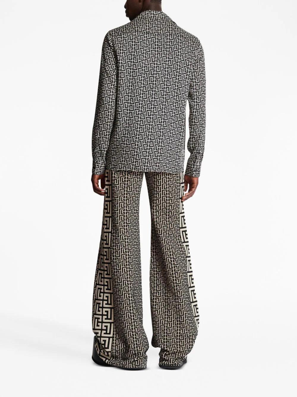BALMAIN Monogram-printed Shirt