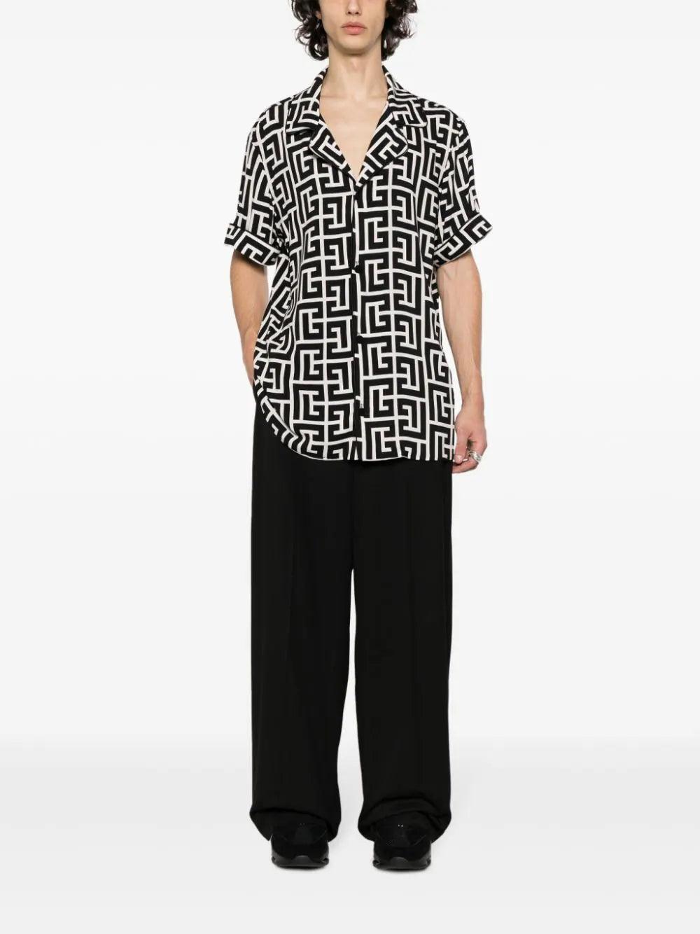 BALMAIN Monogram-printed Shirt