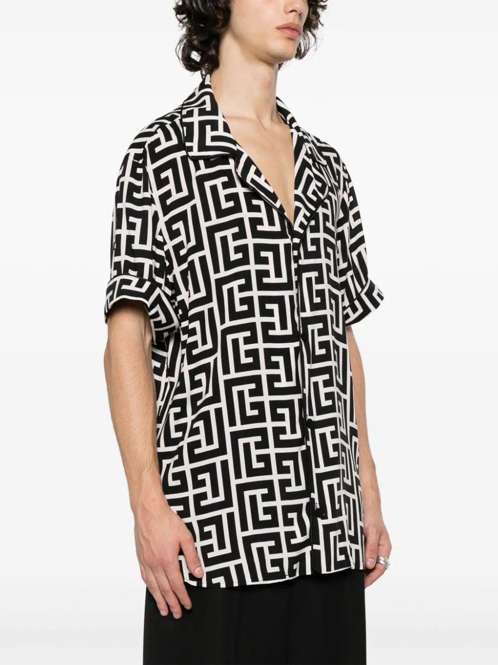 BALMAIN Monogram-printed Shirt