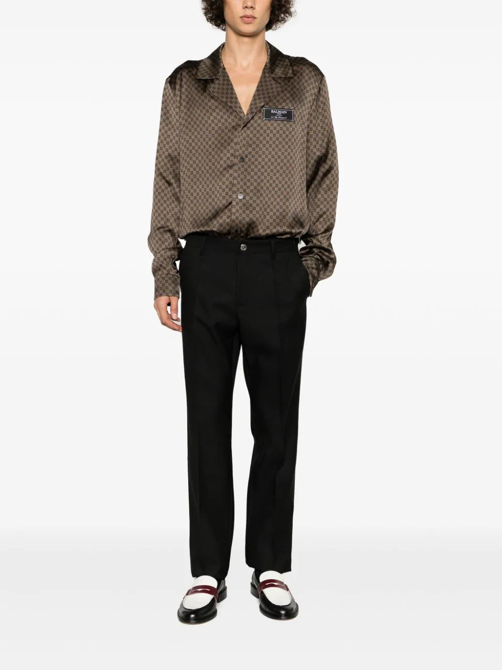 BALMAIN Monogram-printed Shirt