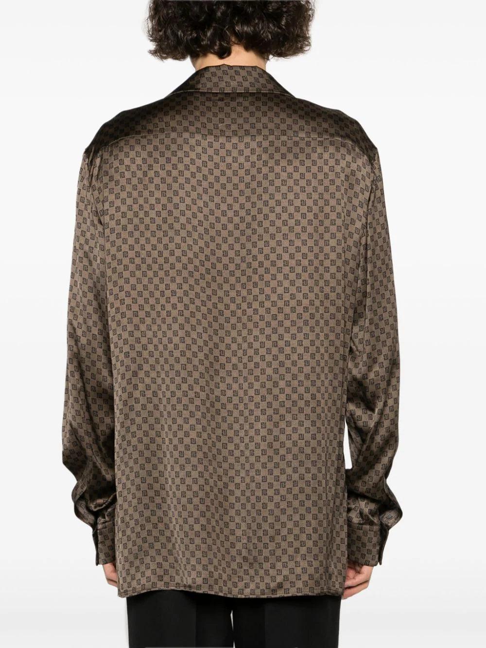 BALMAIN Monogram-printed Shirt