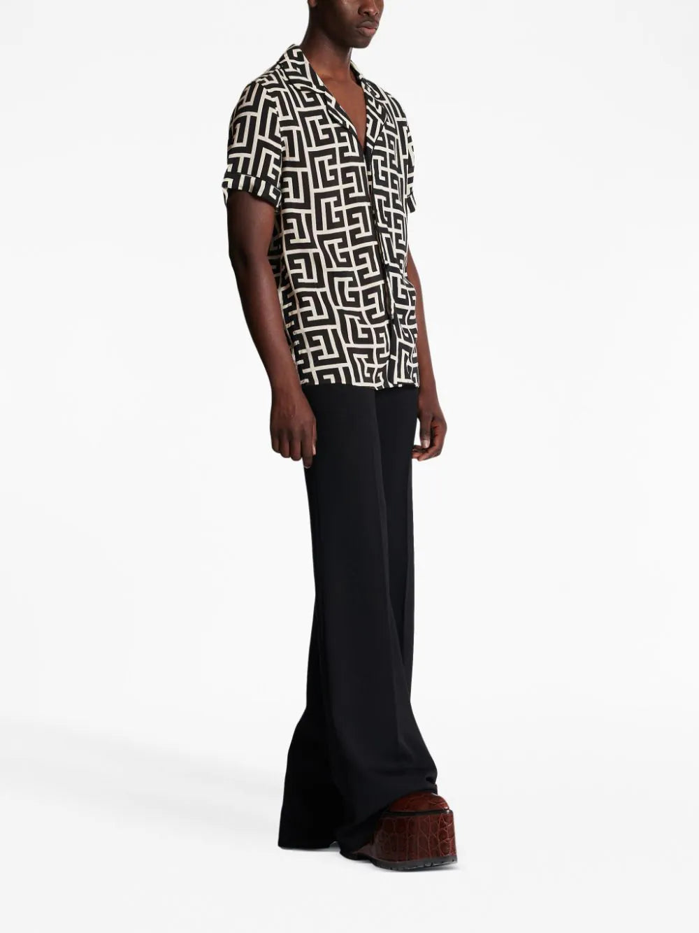 BALMAIN Monogram-printed Shirt