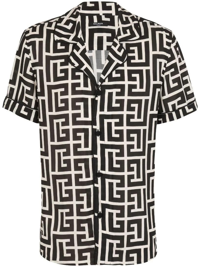 BALMAIN Monogram-printed shirt
