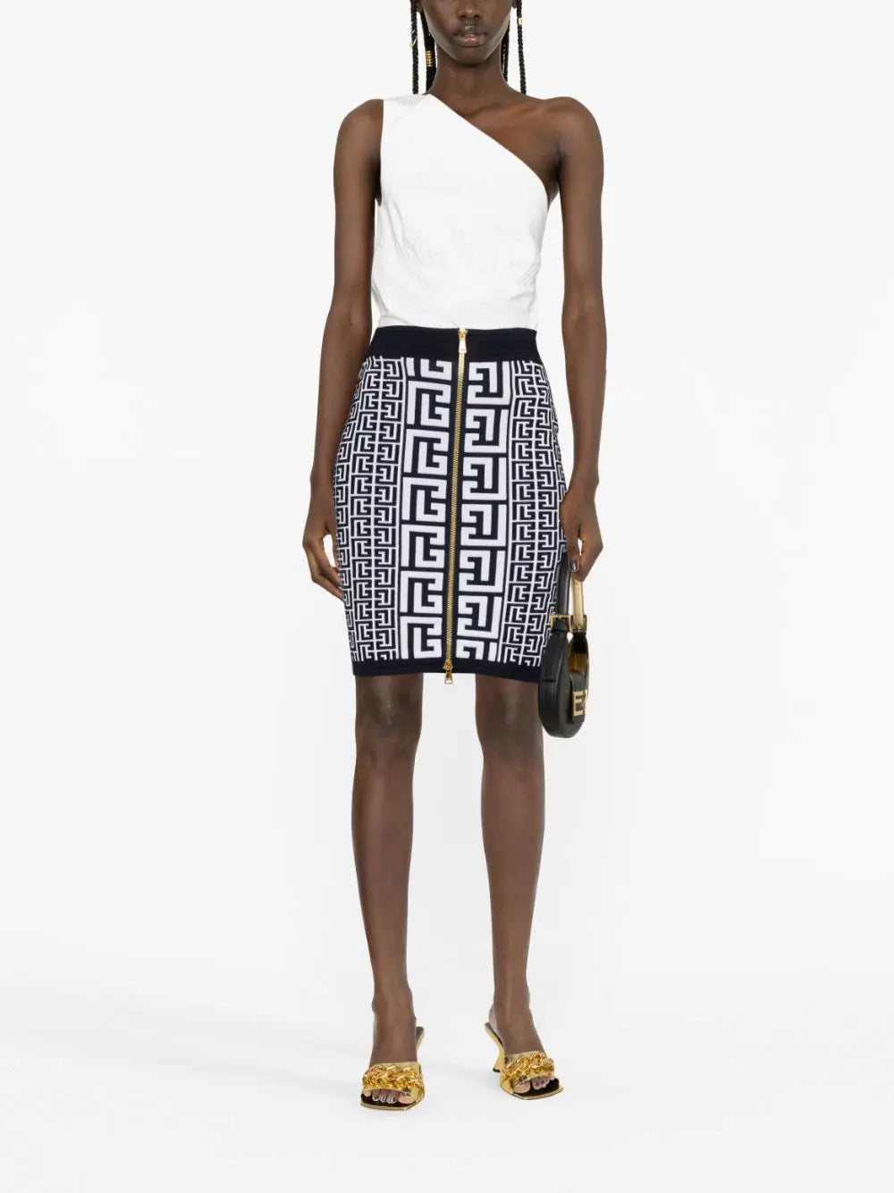 BALMAIN Monogram Skirt