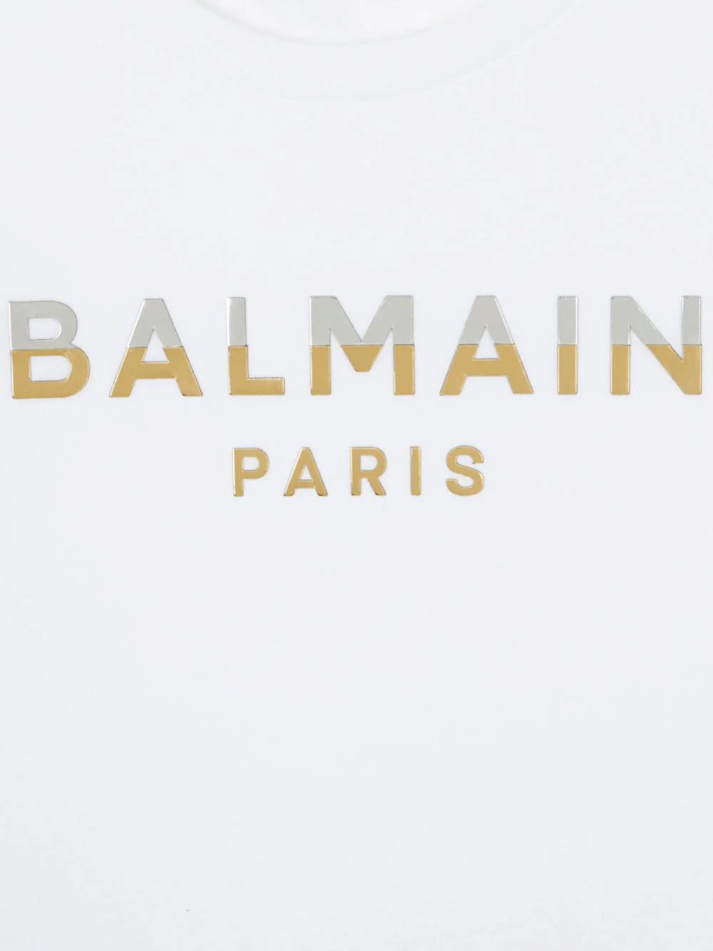 BALMAIN Kids Balmain Paris Jersey T-shirt With Metallic Print